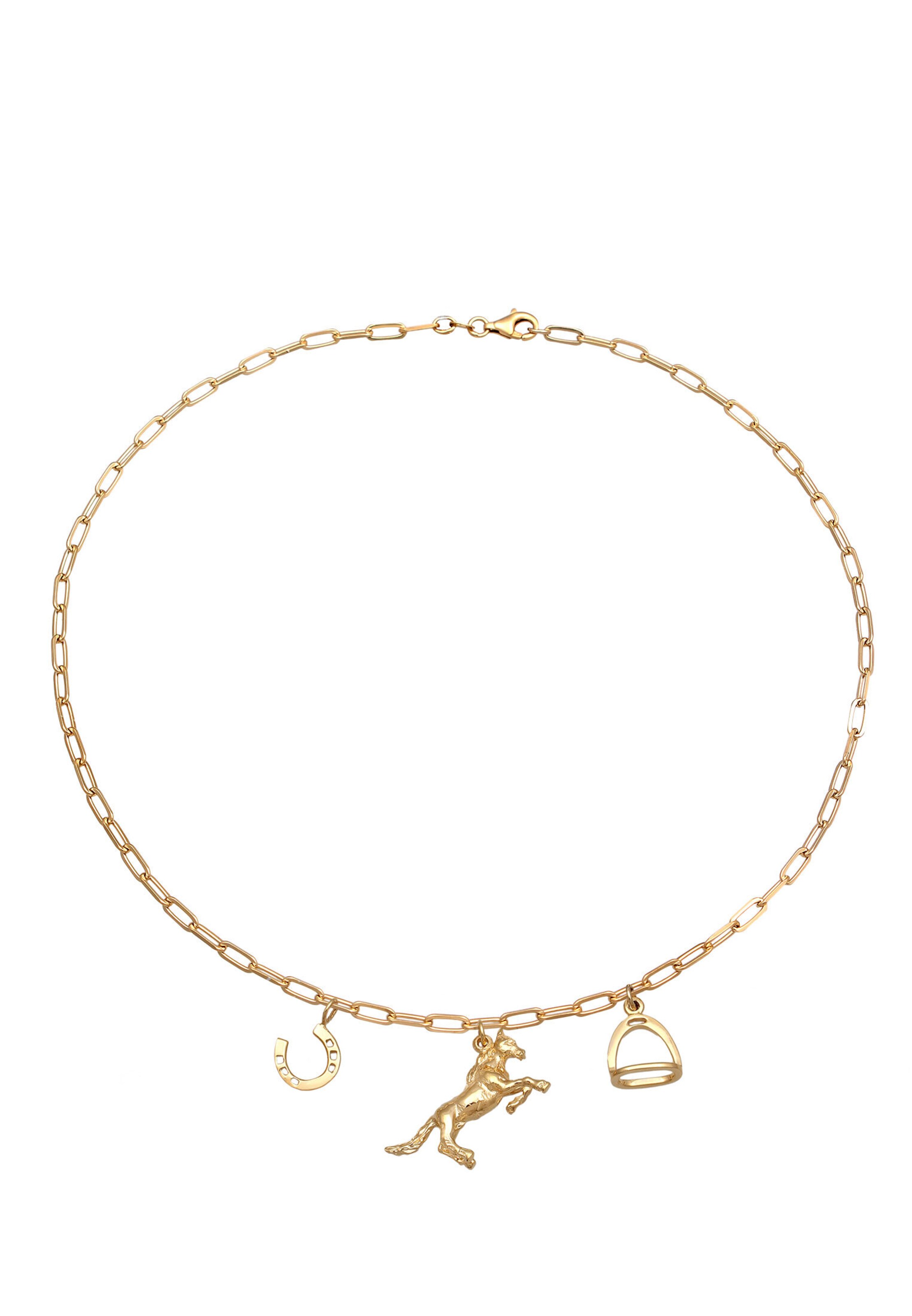 ELLI Necklace 'Hufeisen' in Gold: front