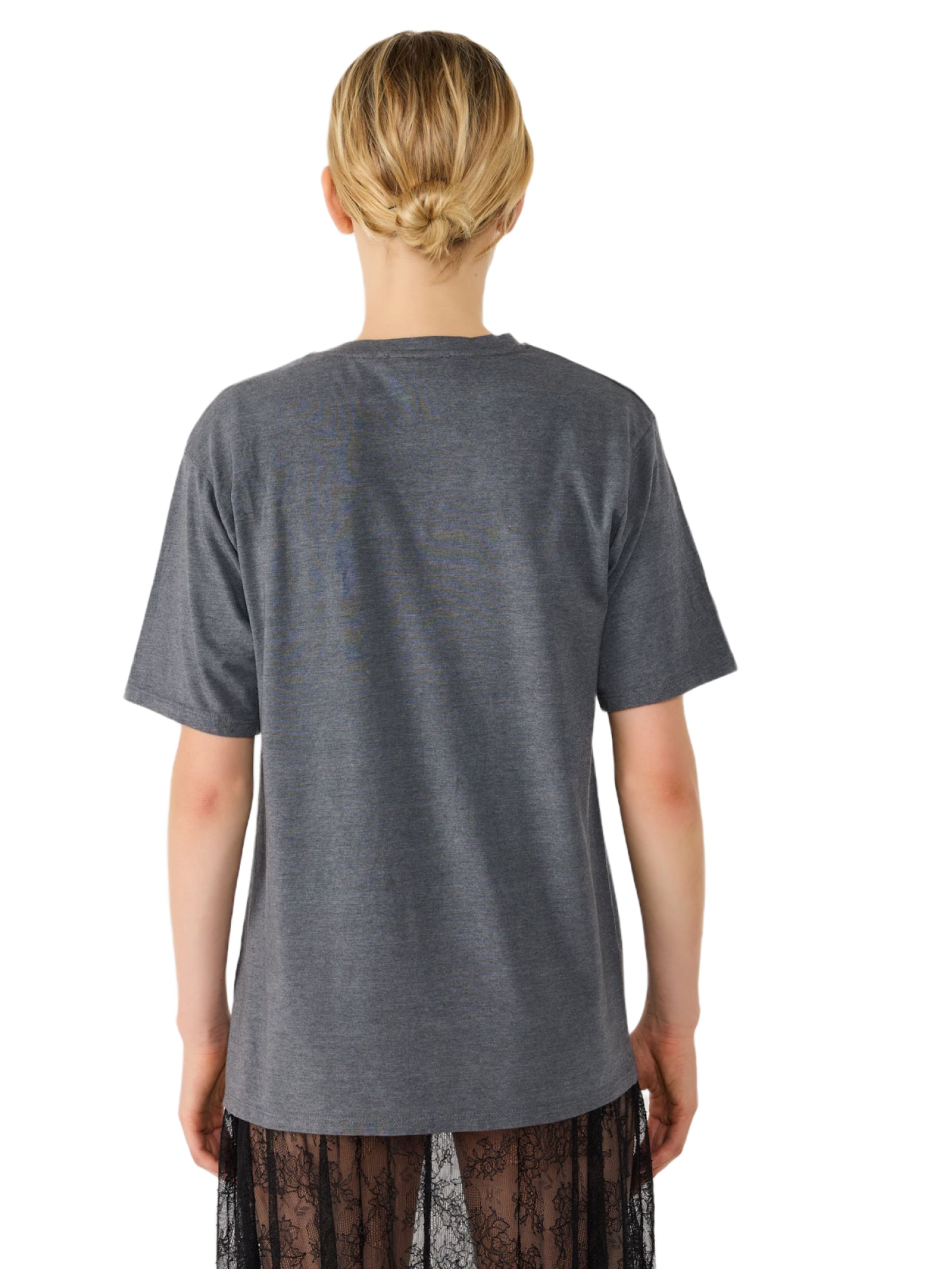 T-shirt No Matter What en gris