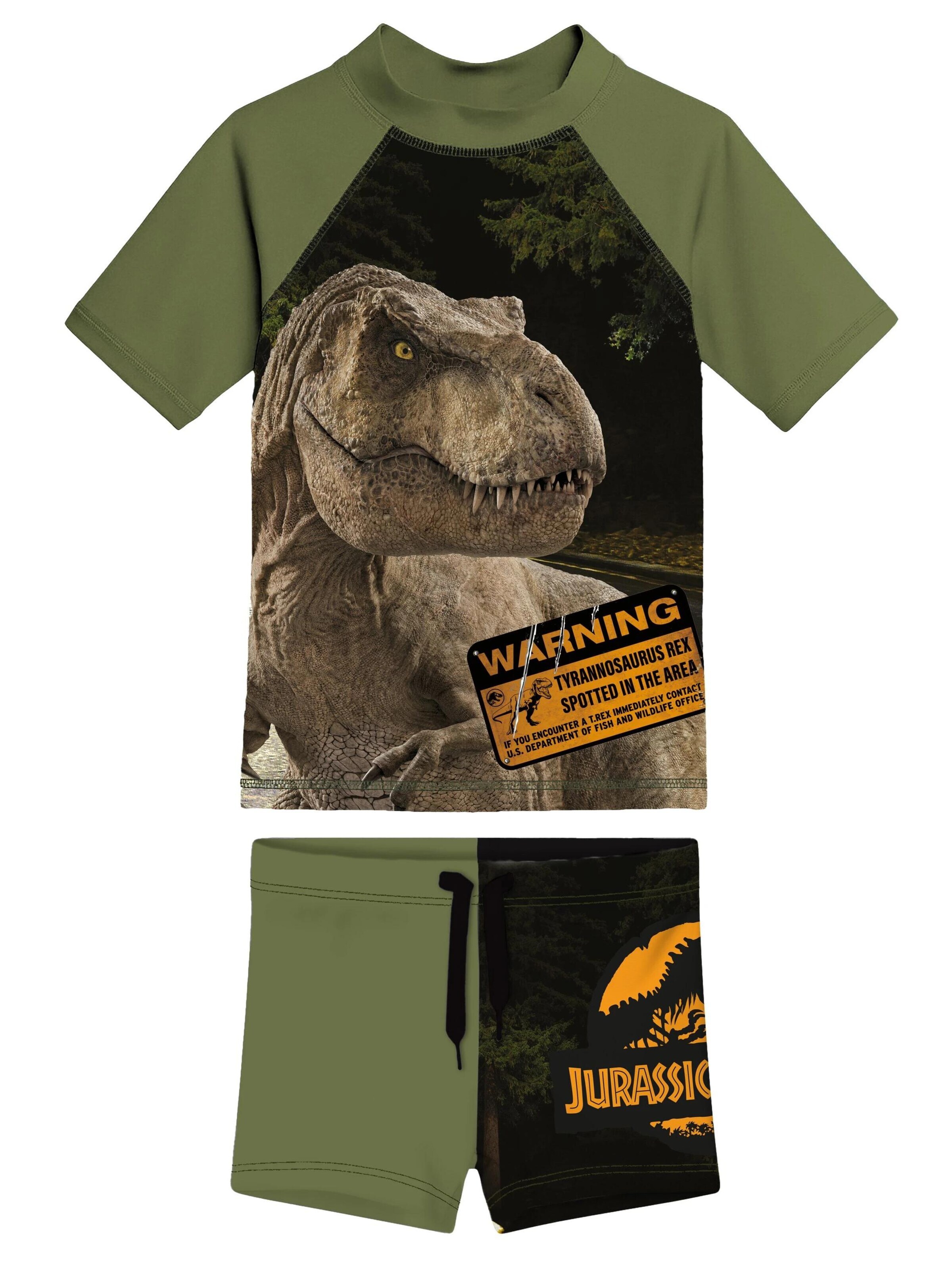 United Labels Sports swimwear 'Jurassic World UV-Schutz 30' in Green: front