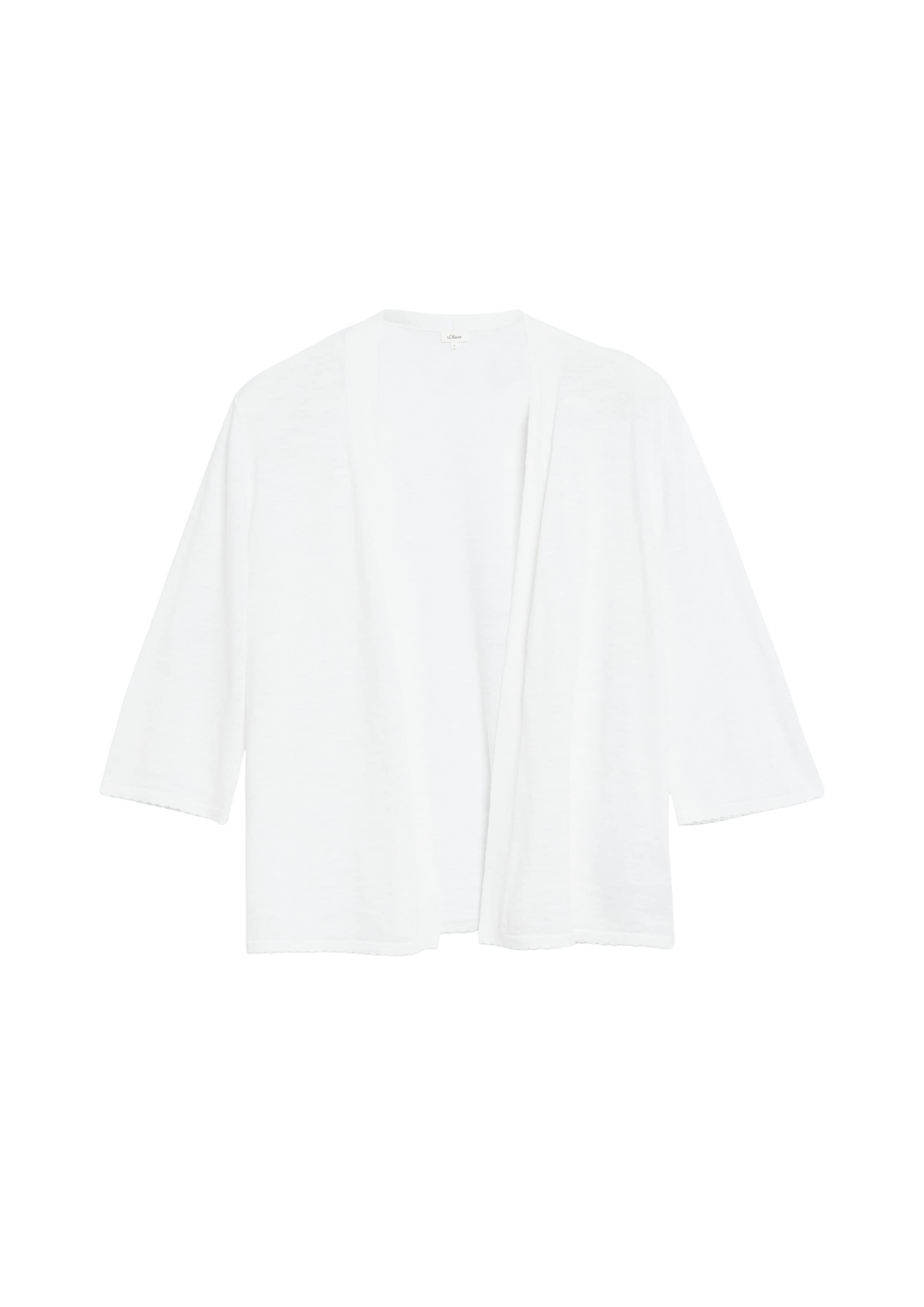 Cardigan s.Oliver en blanc : devant