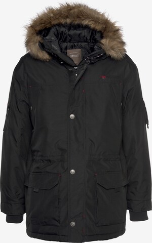 Man's World Winter Parka in Black: front