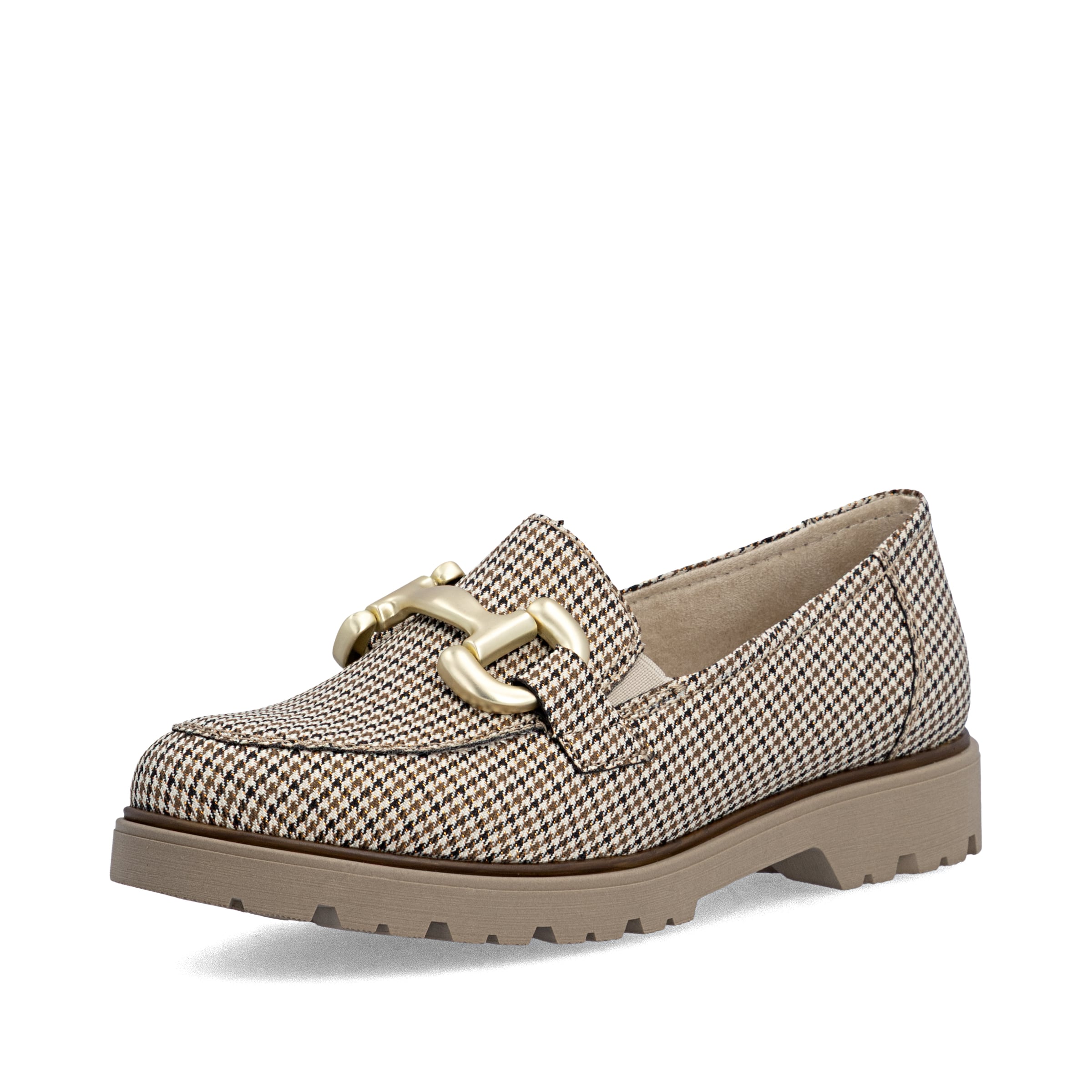 Chaussure basse Rieker en beige : devant