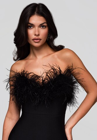 Ombre Abendkleid in Schwarz