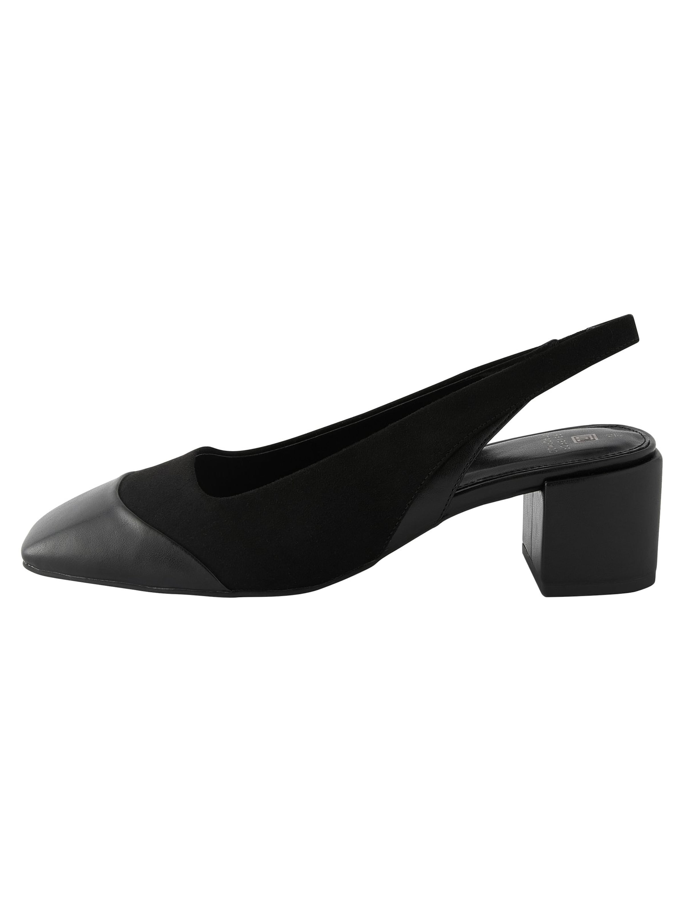 Pumps de la Next pe negru: față