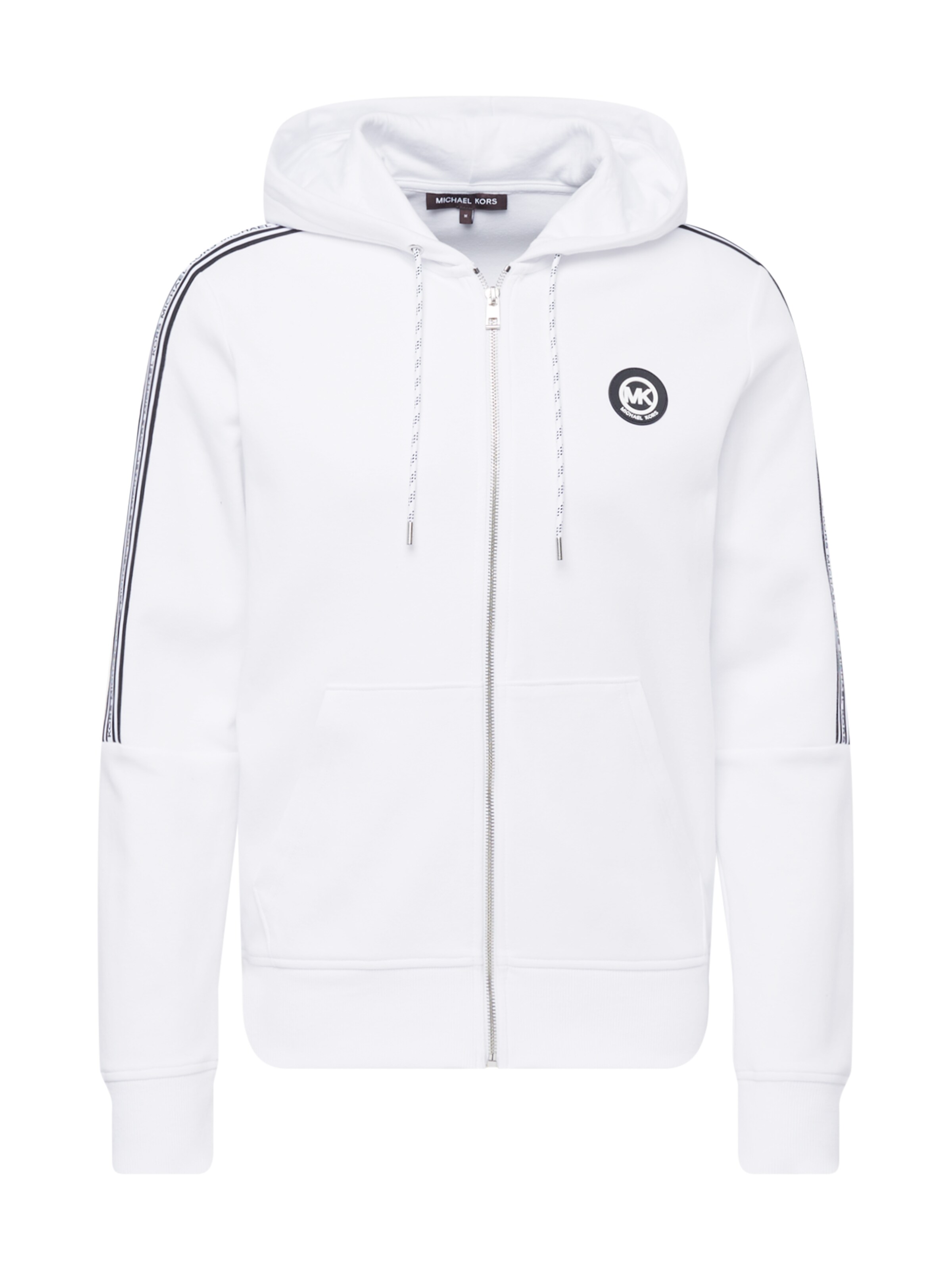 Michael Kors Zip-Up Hoodie in White | ABOUT YOU