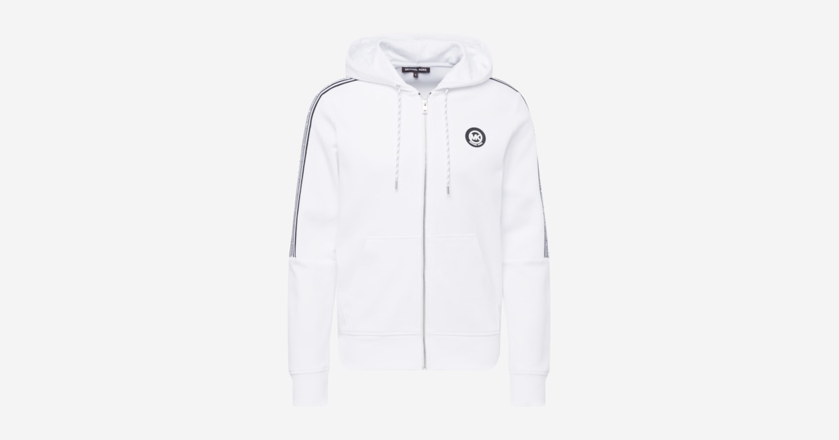 Michael Kors Zip Up Hoodie in White ABOUT YOU