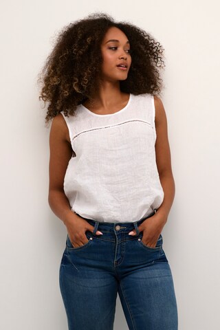 Cream Blouse 'Pina' in White: front