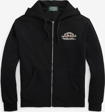 Polo Ralph Lauren - Sudadera con cremallera en negro: frente