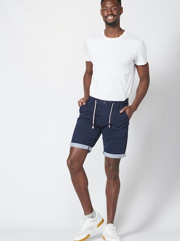 Regular Pantalon chino KOROSHI en bleu