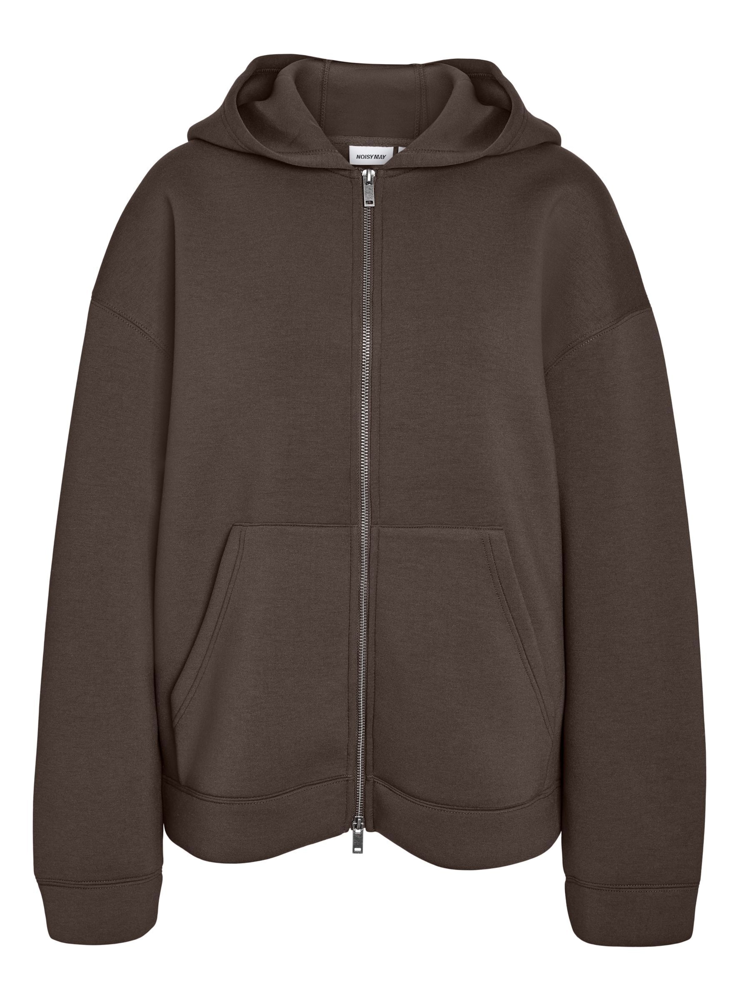 Noisy may Sweatjakke 'NMWeek' i brun: forside