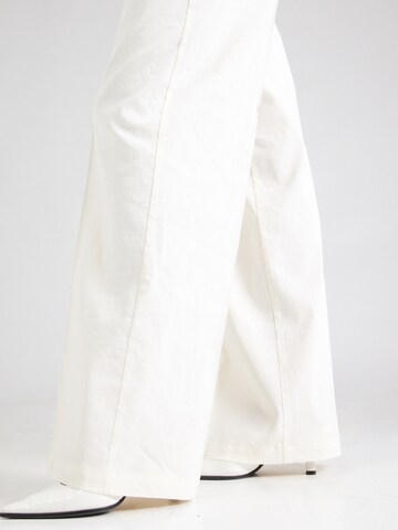 Wide Leg Pantalon à plis PINKO en blanc