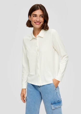 s.Oliver Blouse in Wit: voorkant