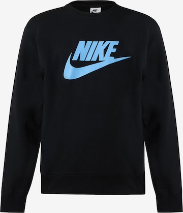 Nike Sportswear Sweatshirt 'CLUB' in Zwart: voorkant