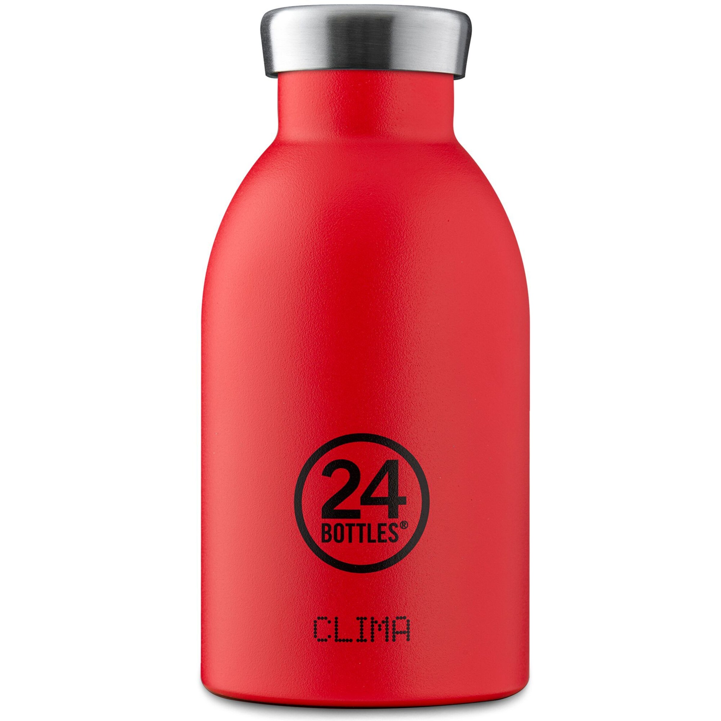 24Bottles Drinking Bottle in Red: front