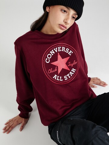 CONVERSE Sweatshirt 'CONVERSE GO-TO ALL STAR' i rød