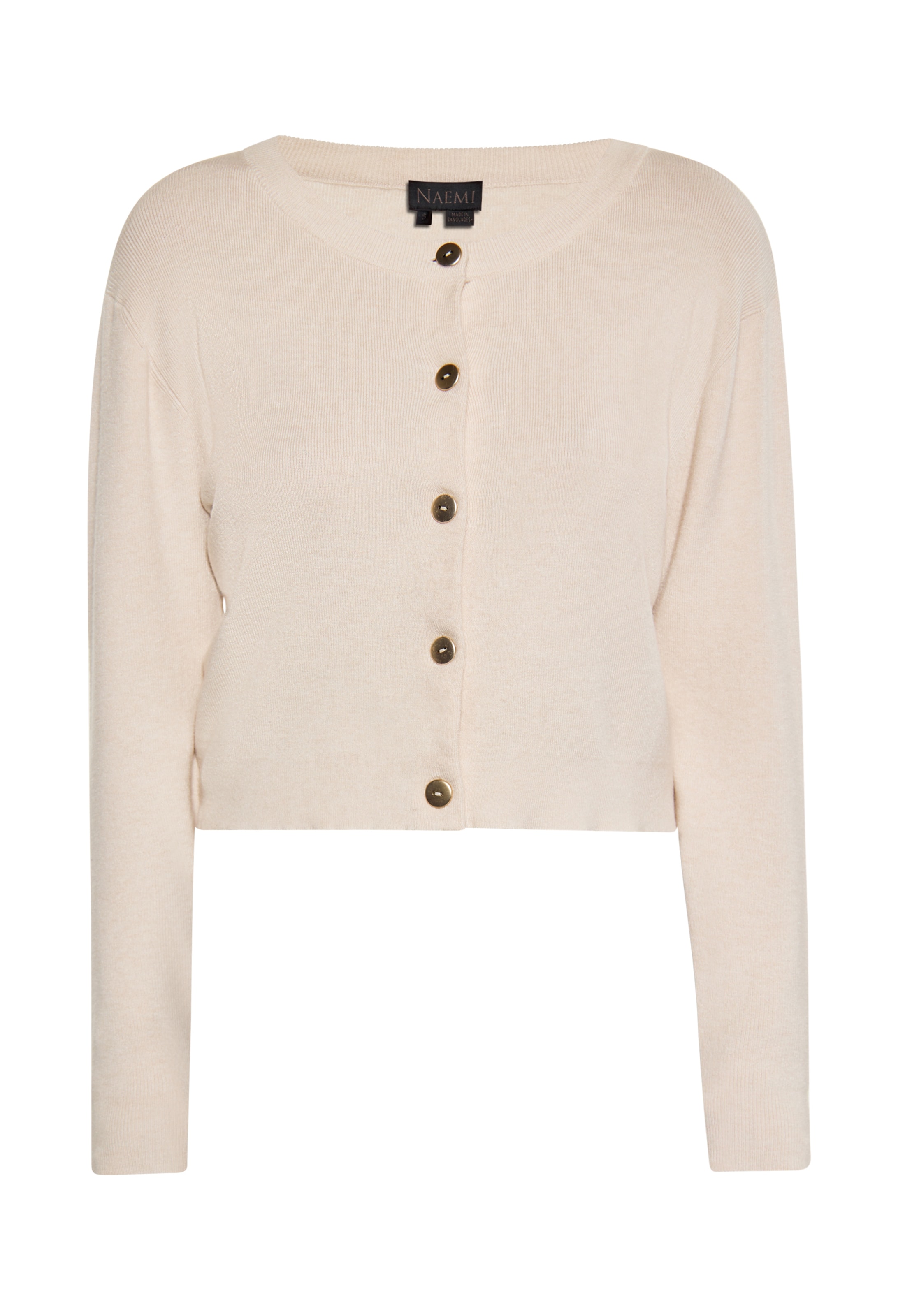 NAEMI Strickjacke in Beige: Vorderseite