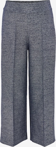 mėlyna OPUS Plačios klešnės Kelnės su kantu 'Misha': priekis