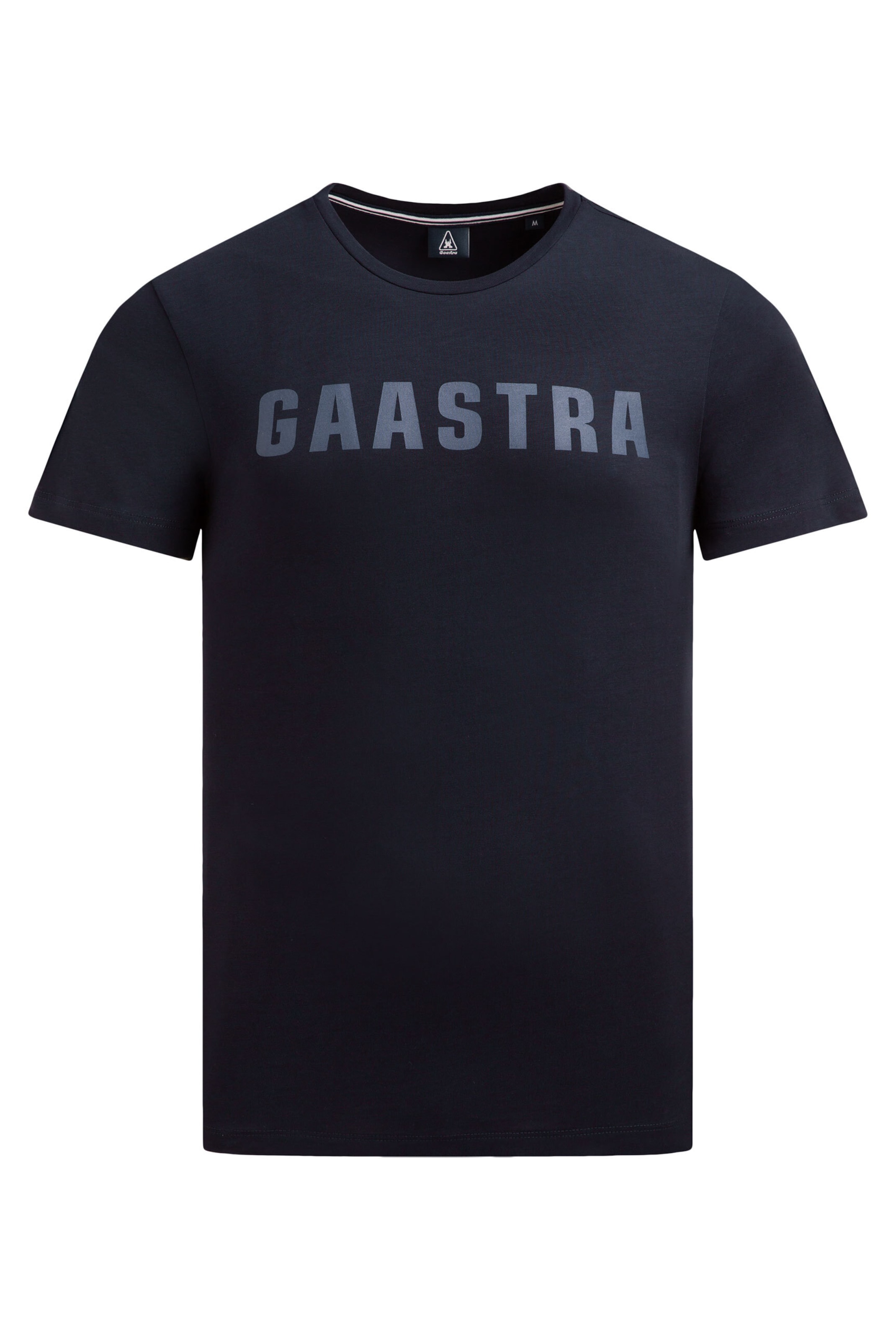 Gaastra Basic T-Shirt Rundhals mit GAASTRA Logo in Blau: Vorderseite