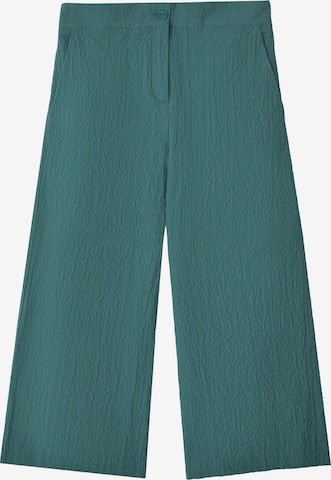 Adolfo Dominguez Wide leg Broek in Groen: voorkant