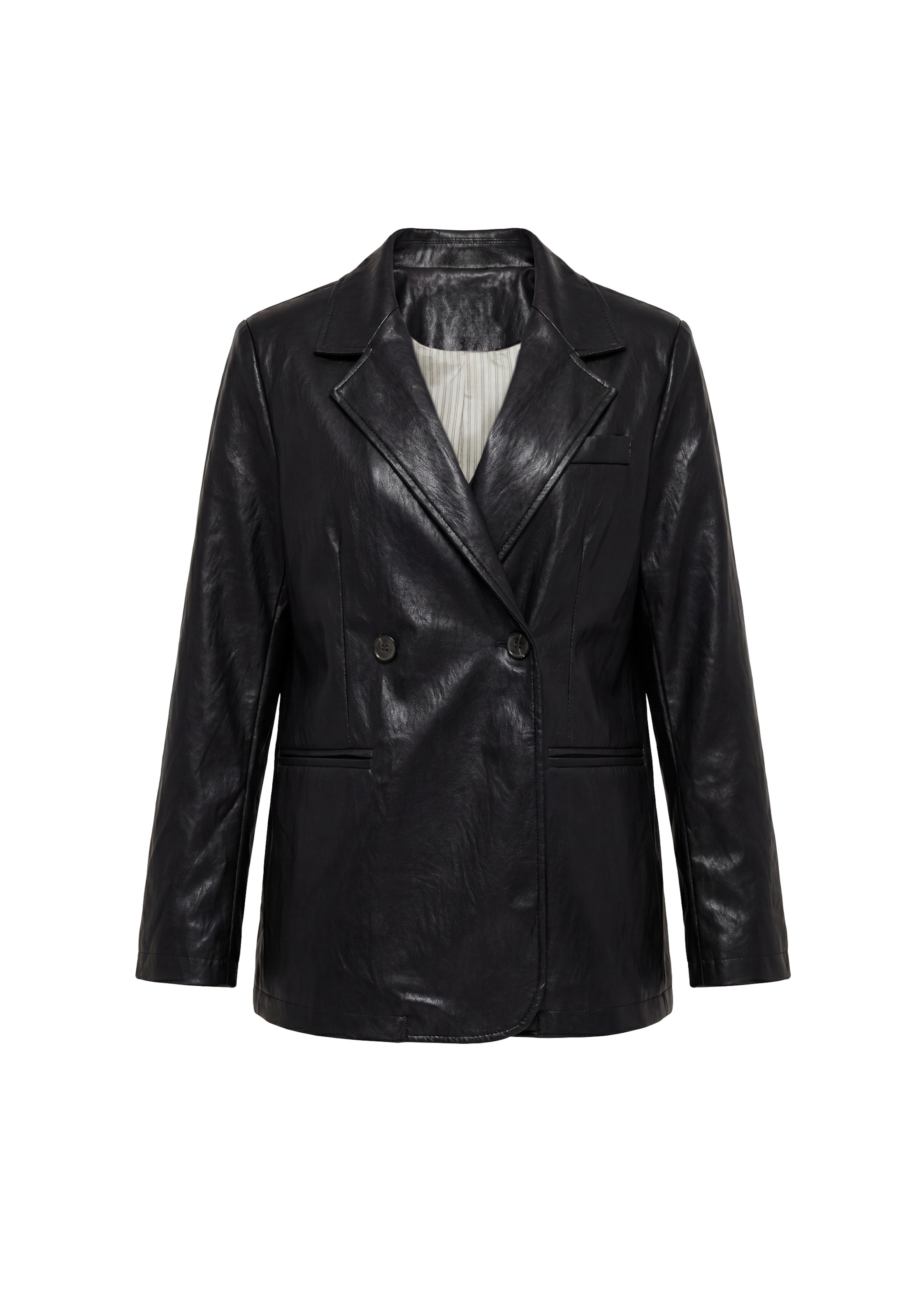usha BLACK LABEL Blazers in Zwart: voorkant