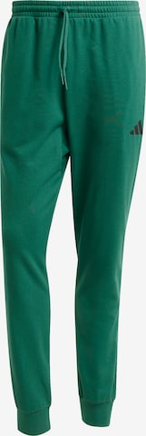 ADIDAS SPORTSWEAR Sportbyxa 'Essentials Feel Cozy' i grön: framsida