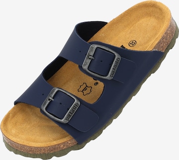 Palado Pantolette 'Korfu B Basic' in Blau: Vorderseite