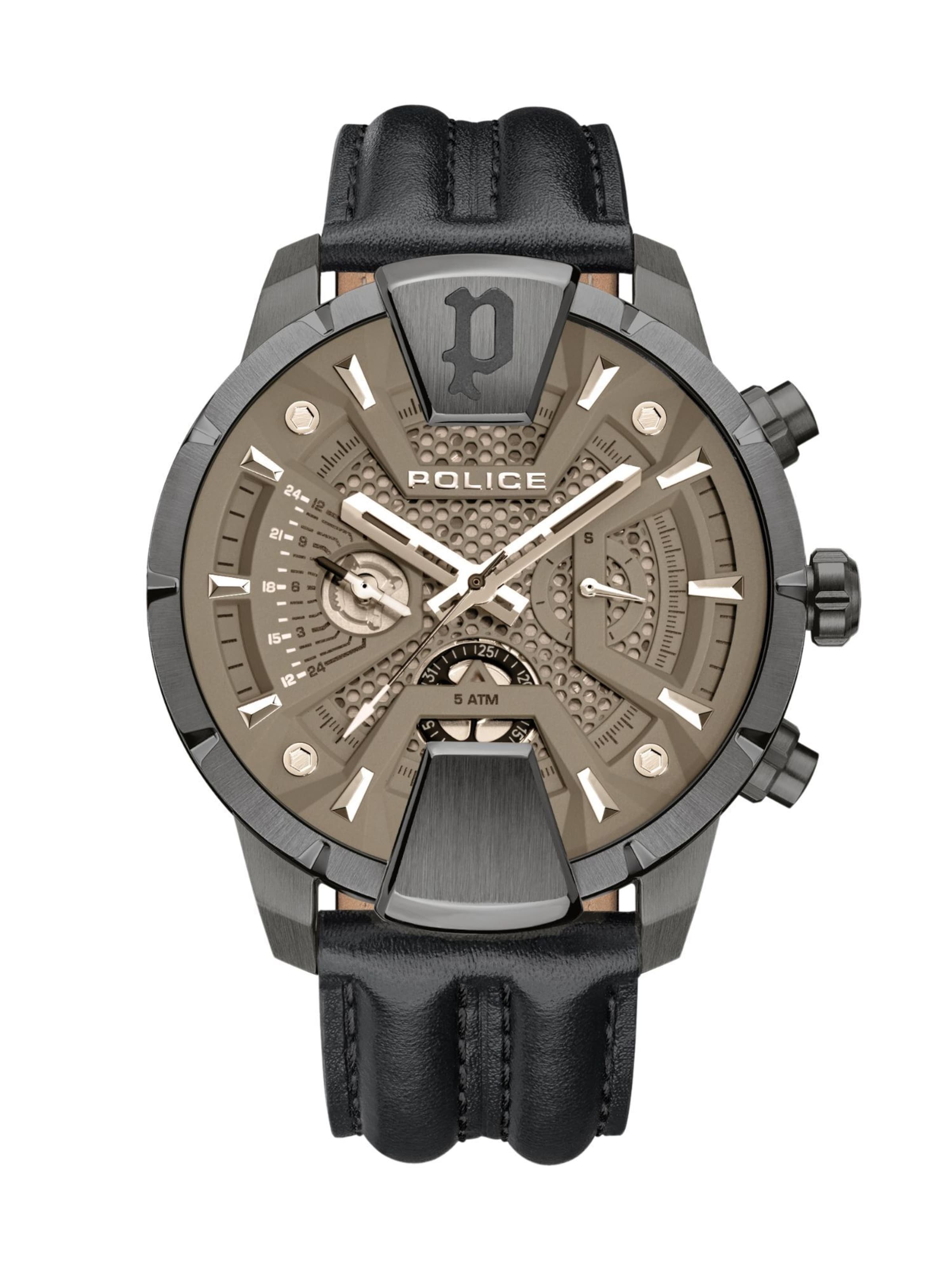 POLICE Analog watch 'Huntley' in Black: front