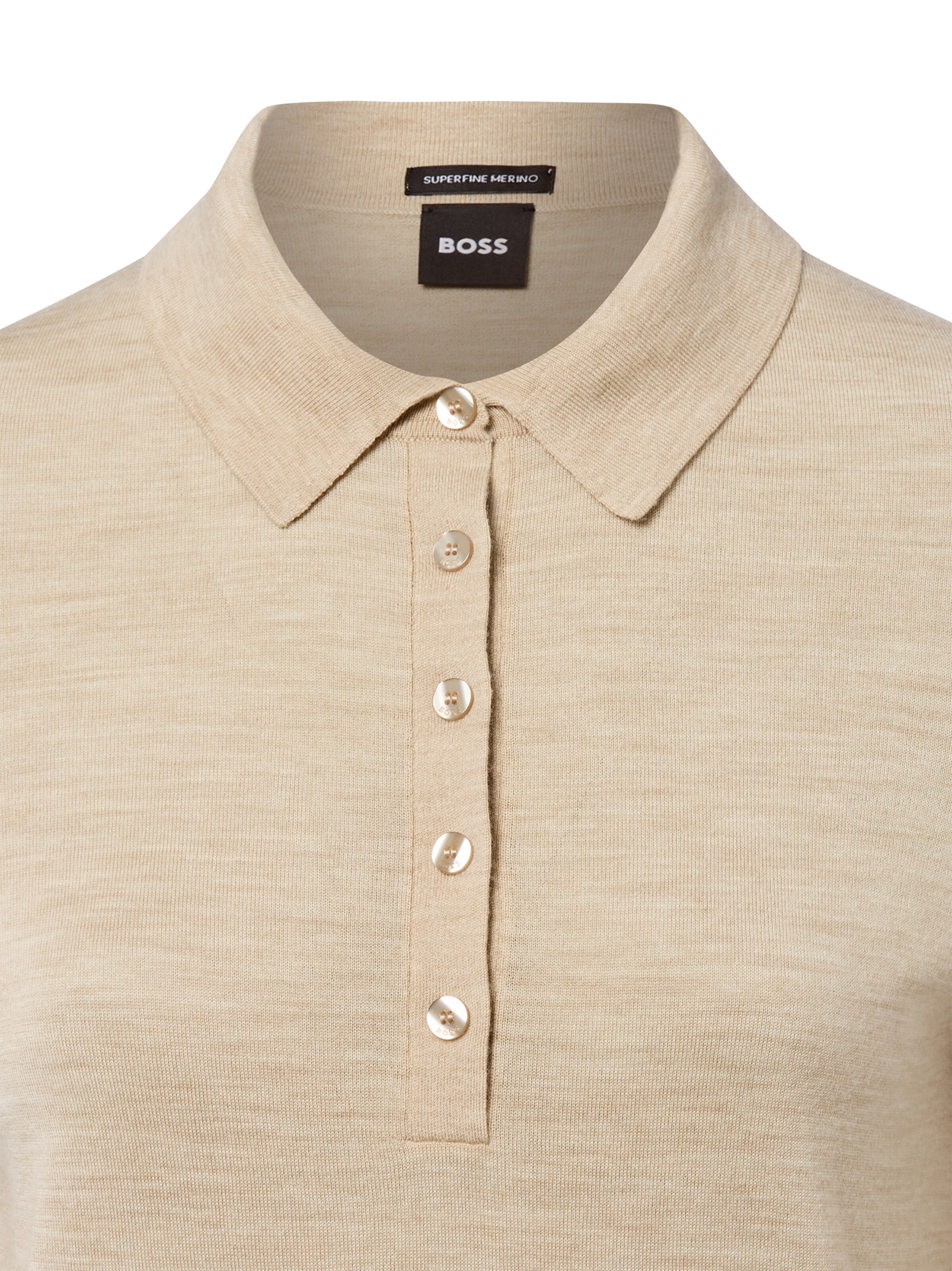 BOSS Poloshirt 'Fidenka' in Beige