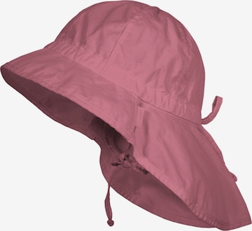 MAXIMO Hat 'GOTS MINI GIRL-Flapper Nackenschutz, Bindeband, Waschoptik, UV' in Red: front
