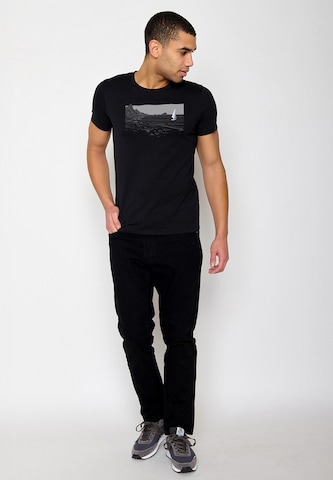 Maglietta 'Nature Cliffsail' di GREENBOMB in nero