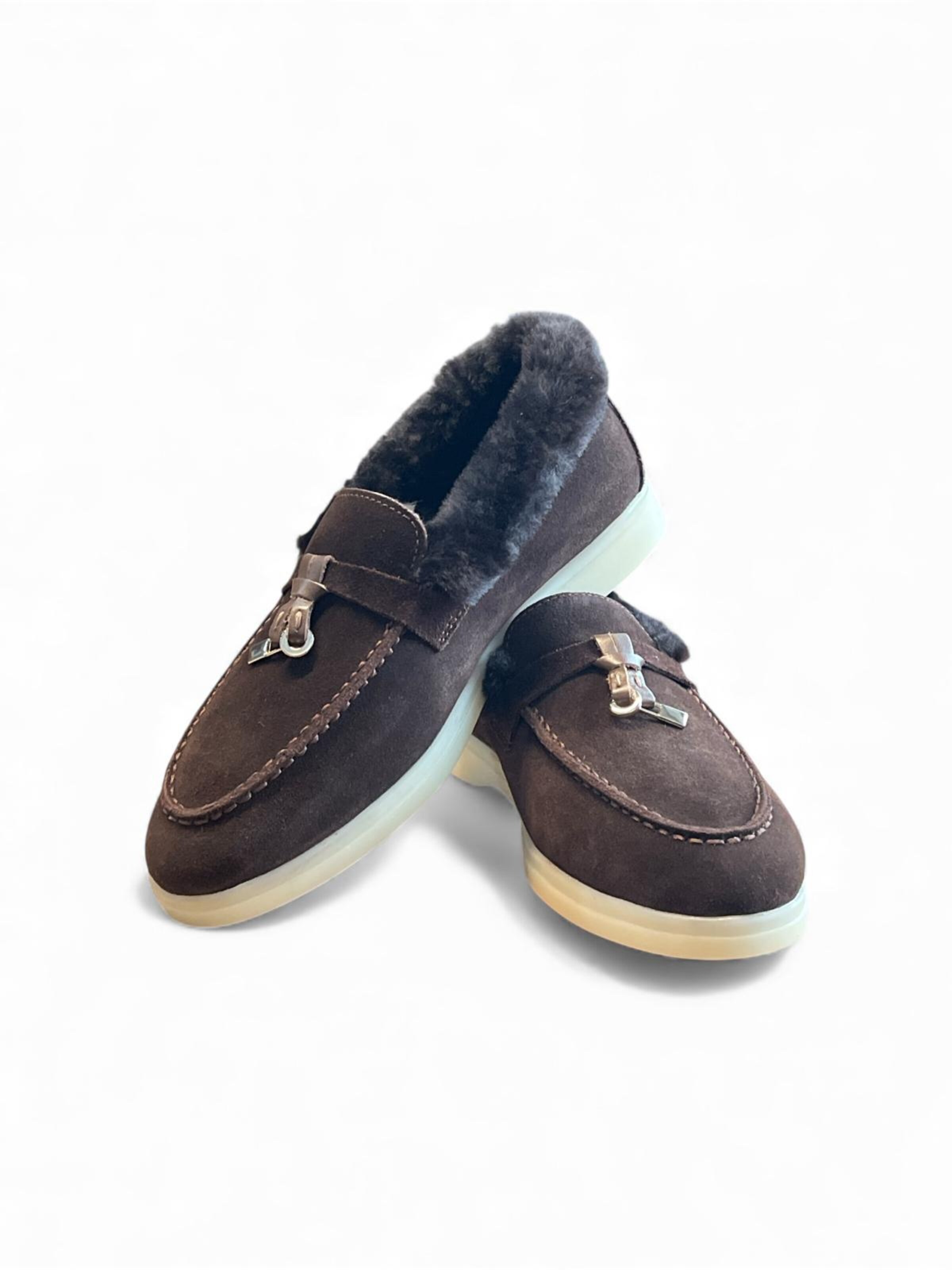 Begoria Slippers 'Suede' in Brown