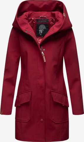 MARIKOO Raincoat 'Mayleen' in Red: front