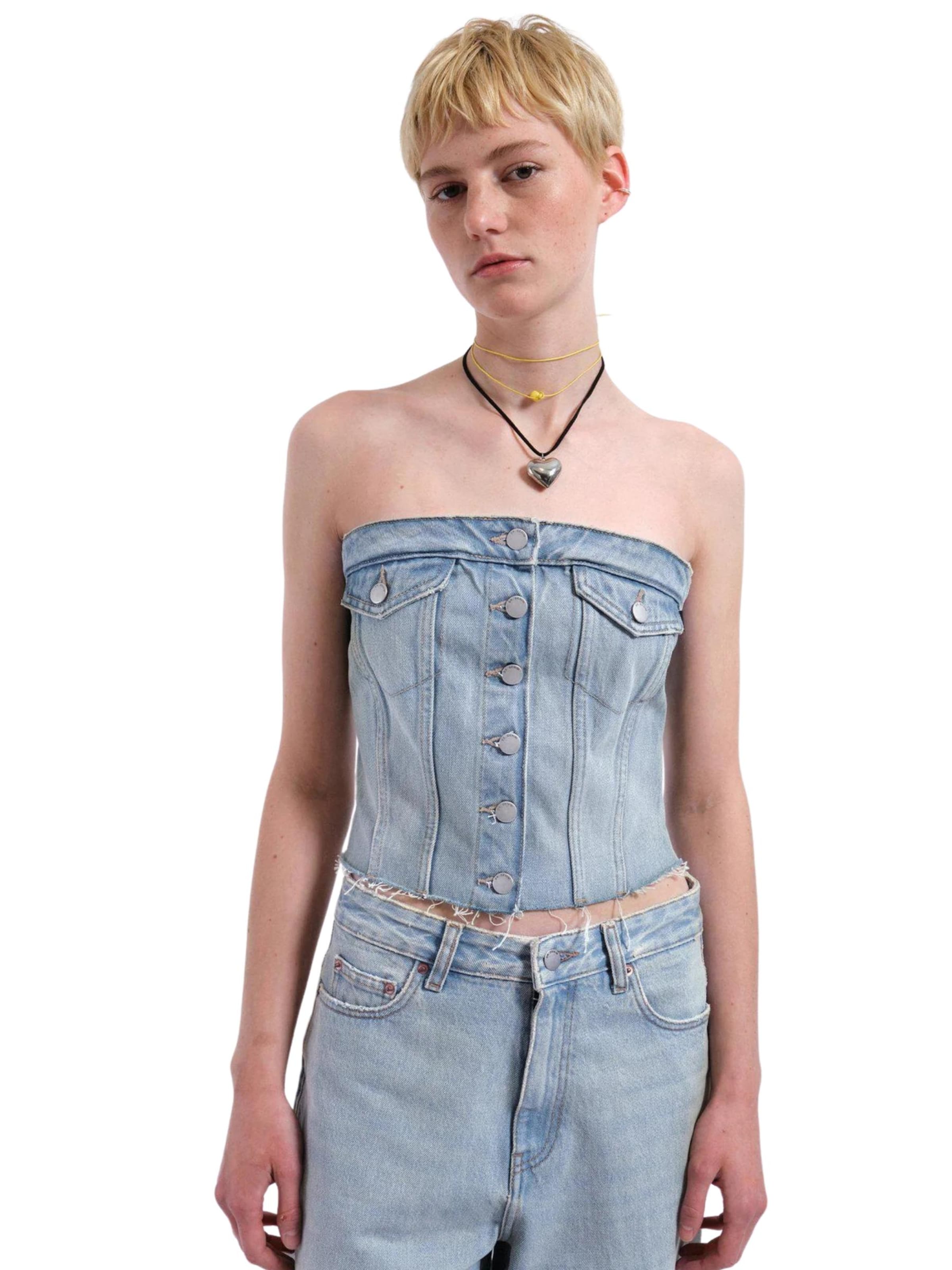 Top di Dr. Denim in blu: frontale