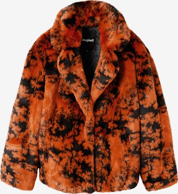 Desigual Wintermantel in Oranje: voorkant