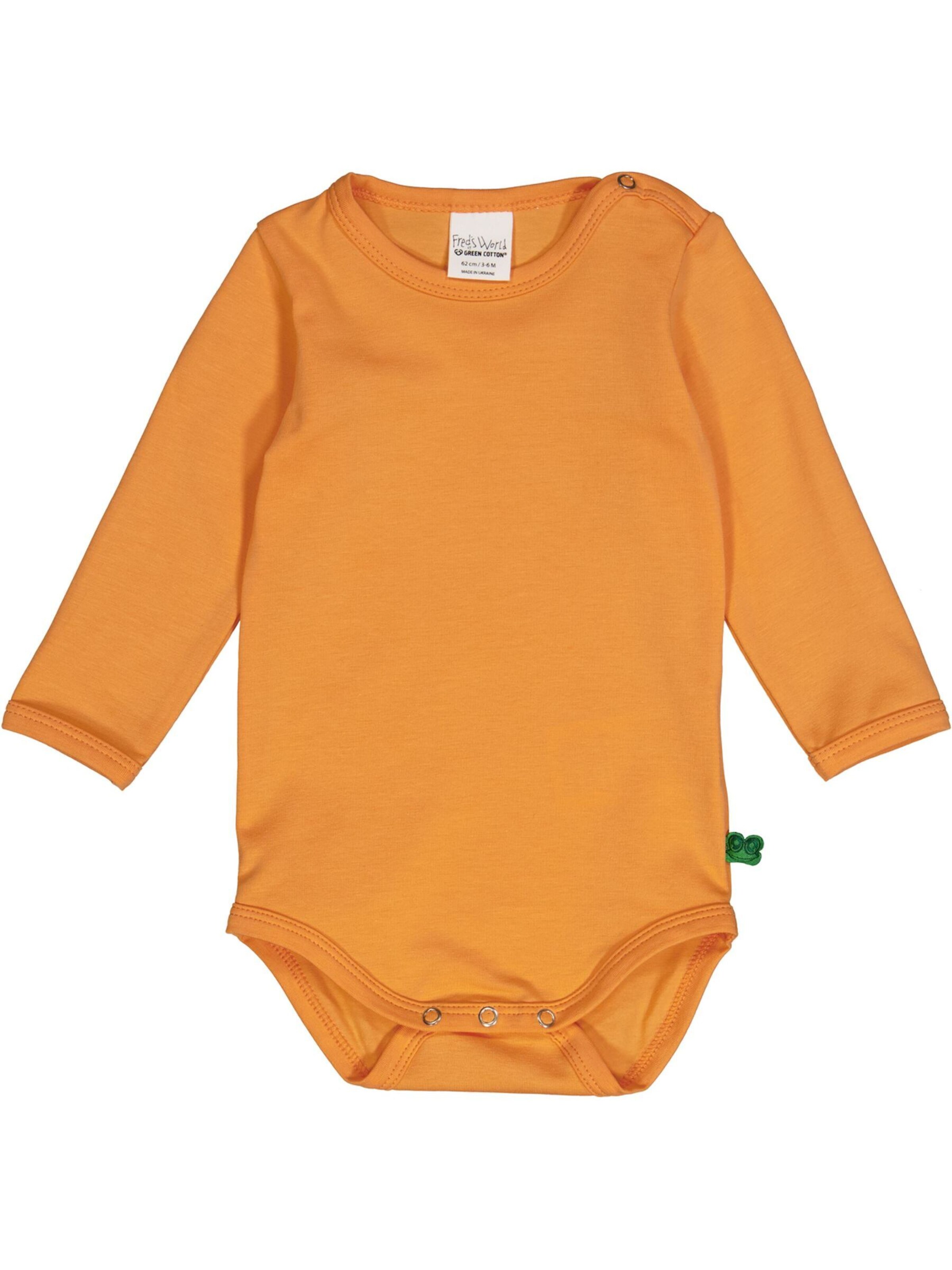 Tutina / body per bambino di Fred's World by GREEN COTTON in arancione