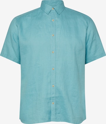 s.Oliver Button Up Shirt in Blue: front