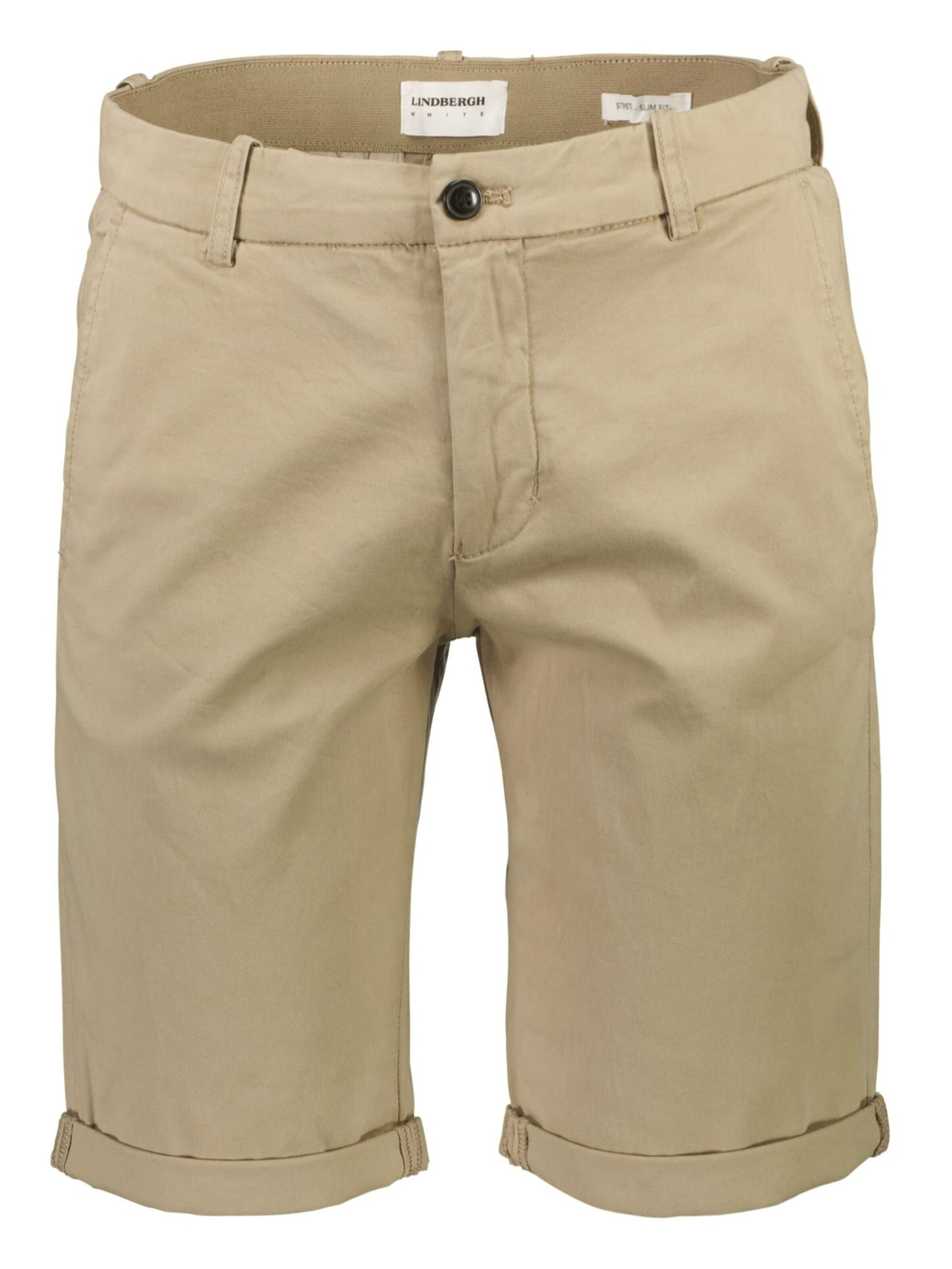 Lindbergh Regular Chino in Beige: voorkant