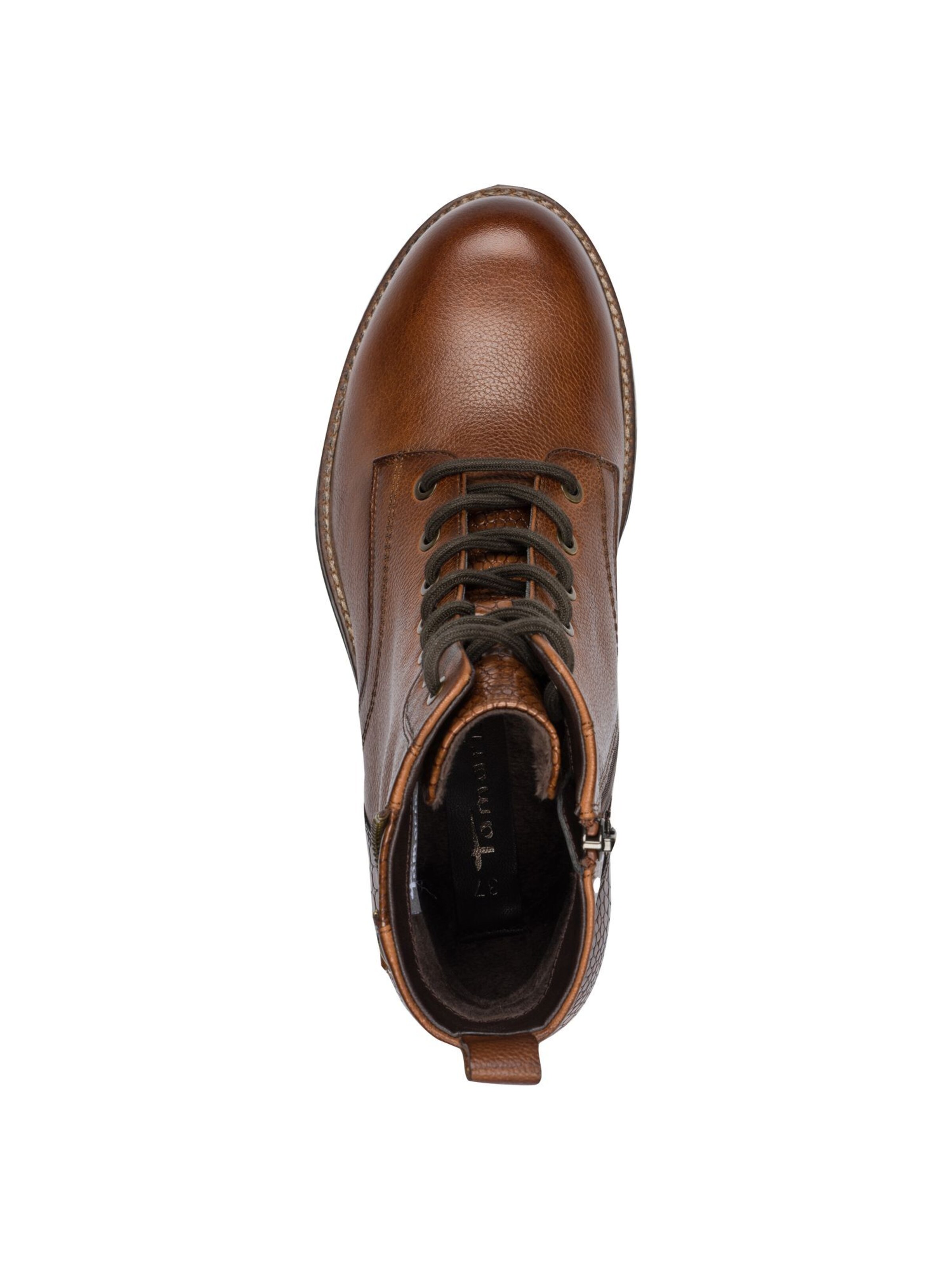 Bottines à lacets Tamaris en marron