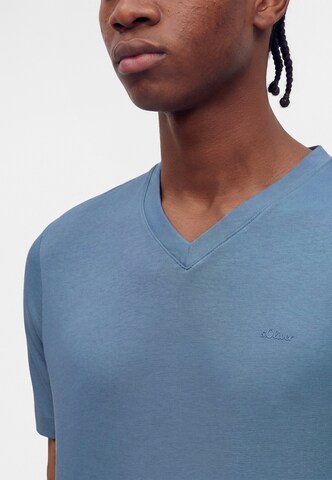 s.Oliver - Camisa em azul
