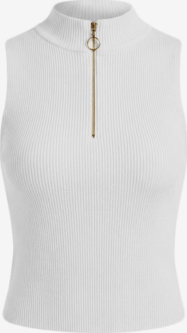 Imily Bela - Top de punto en blanco: frente