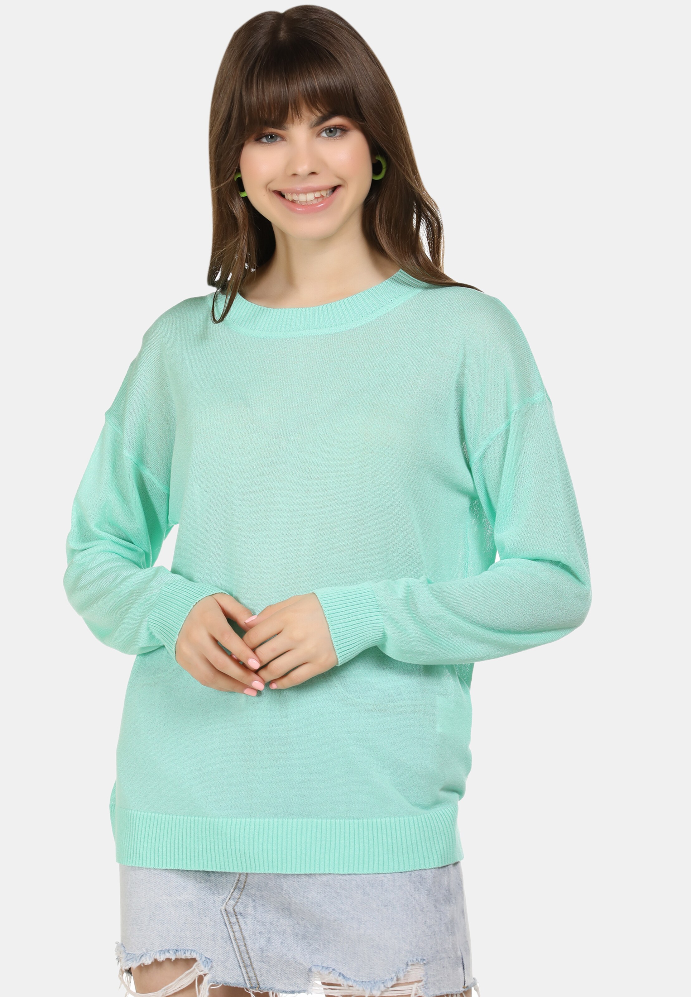Frauen Pullover & Strick MYMO Pullover in Mint - WE38697