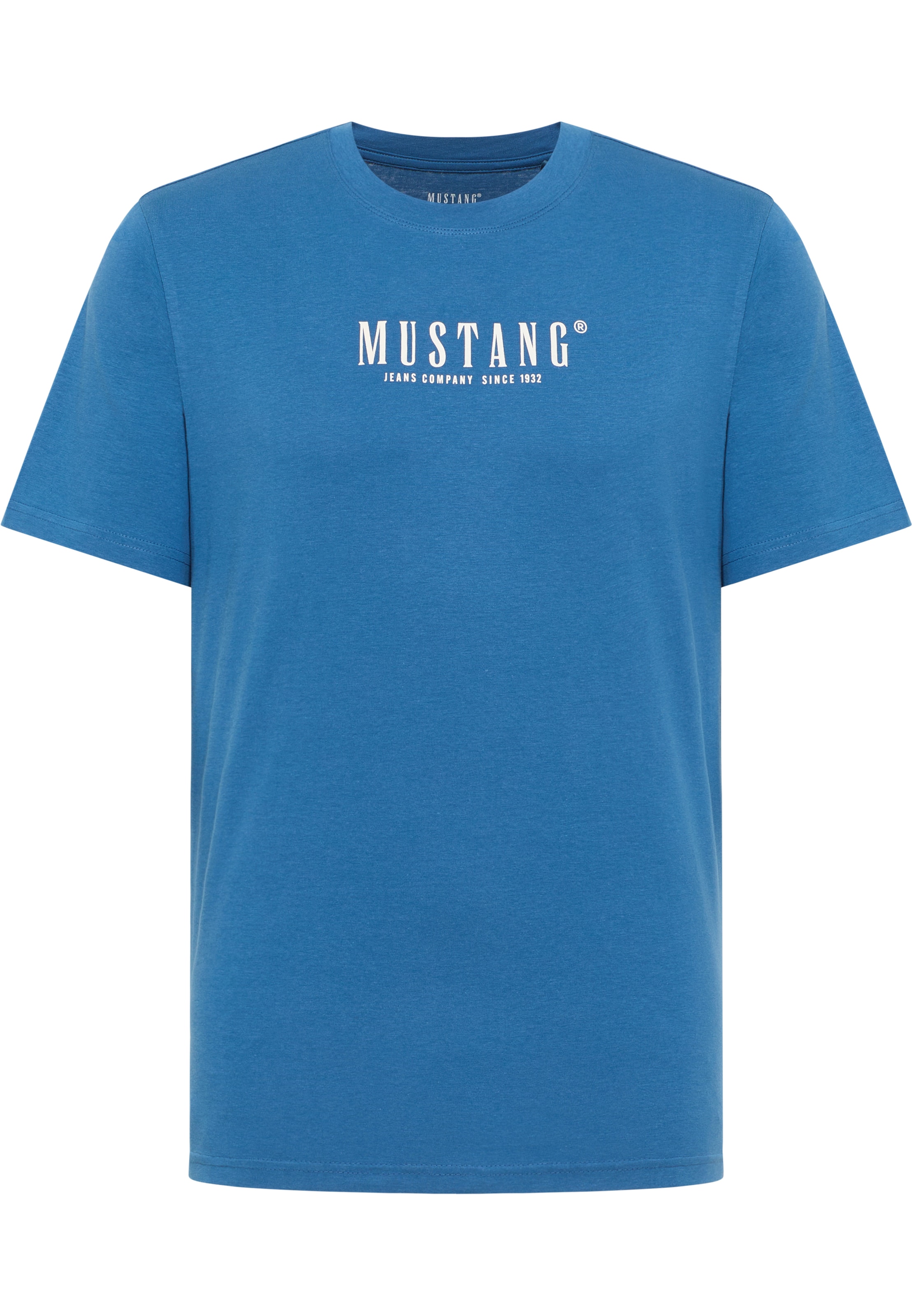MUSTANG T-Shirt 'Style Austin' in Blau: Vorderseite