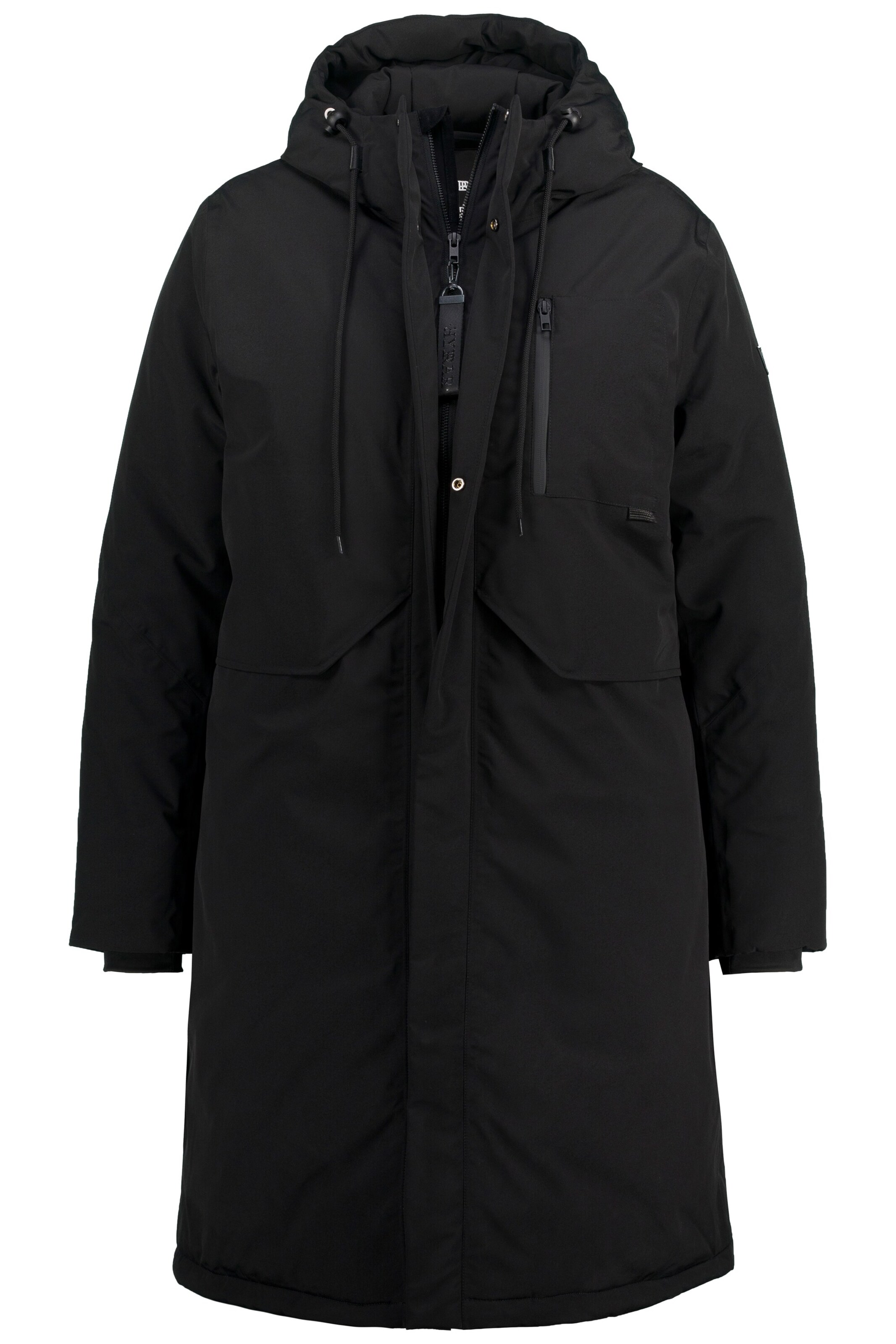 Ulla Popken Performance Jacket in Black: front