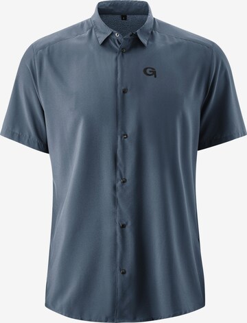 GONSO Regular fit Athletic Button Up Shirt 'Lagorai' in Blue: front