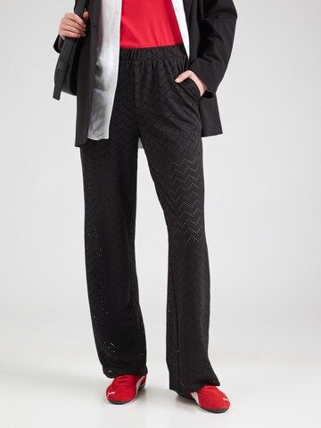 Wide leg Pantaloni 'VMTHAS' di VERO MODA in nero: frontale