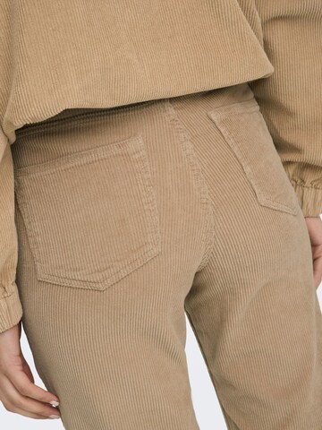 ONLY Regular Trousers 'Emily' in Brown