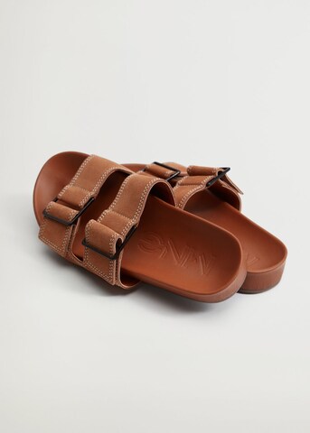 MANGO Mules 'Ceuta' in Brown