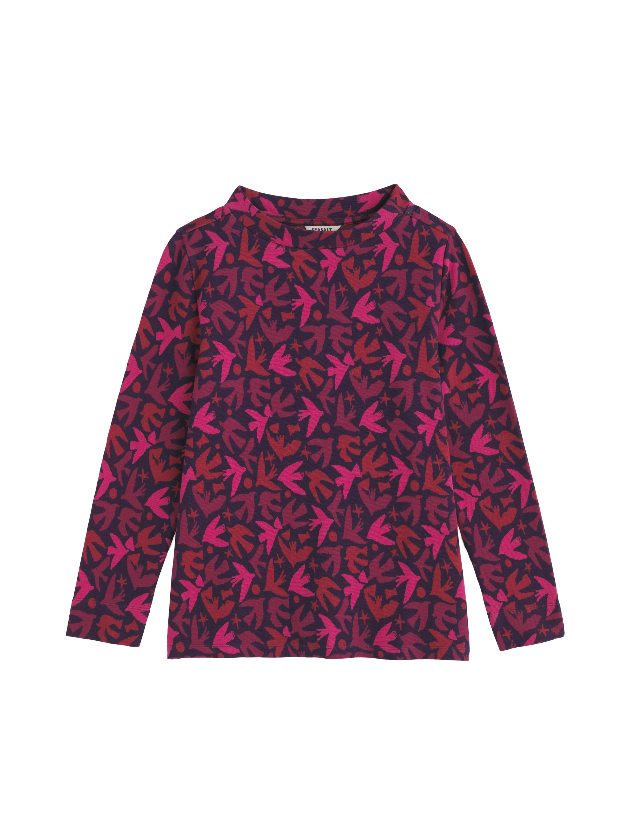 Seasalt Cornwall Shirt 'Field Glass' in Roze: voorkant