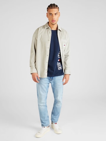 Tommy Jeans Comfort fit Button Up Shirt in Grey