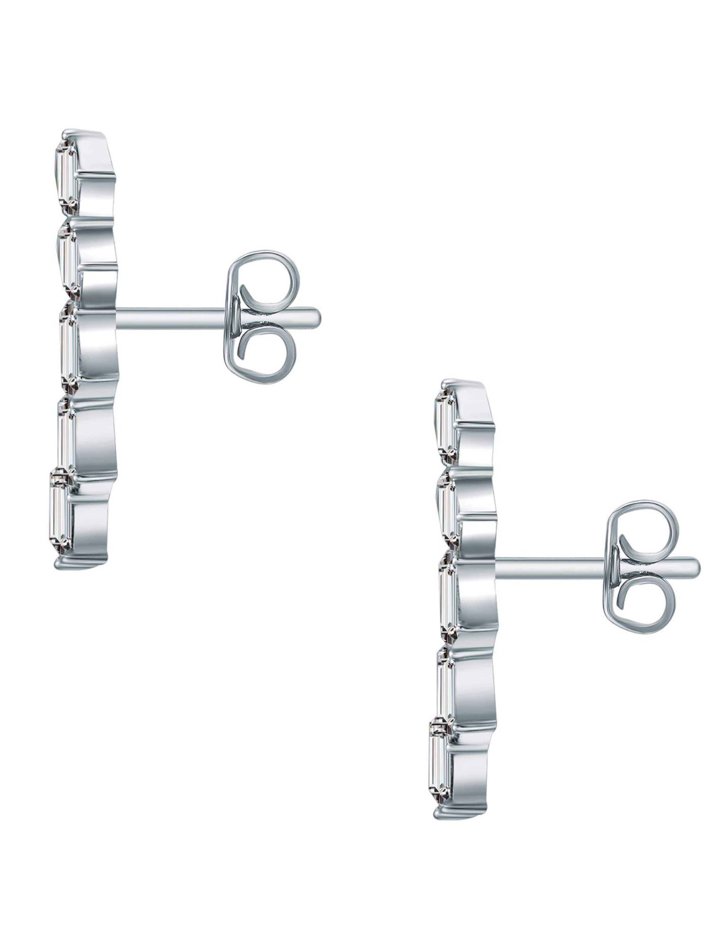 Lulu & Jane Ohrringe in Silber: Vorderseite